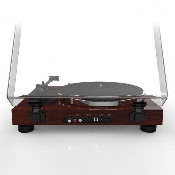 THORENS TD 202 WALNUT HIGH GLOSS Giradischi manuale a telaio rigido rinforzato con trazione a cinghia - TechSoundSystem.com