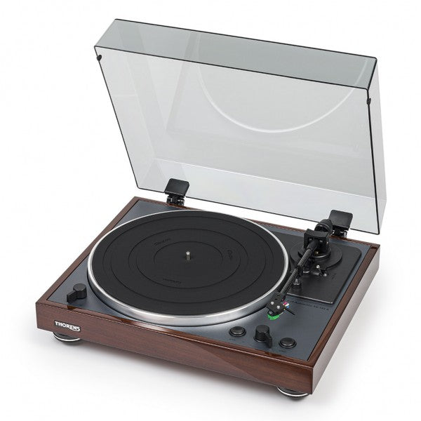 Thorens TD 102 A WALNUT HIGH GLOSS Giradischi automatico a telaio rigido con trazione a cinghia - TechSoundSystem.com