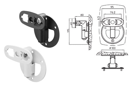 GENELEC WALL MOUNT 6010/8X20/8X3X BIANCO - TechSoundSystem.com