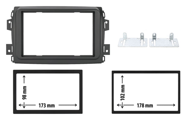 Alpine APF-F26043-3-FI mascherina 2 DIN per autoradio su Fiat Ducato 8 dal 2022 - TechSoundSystem.com