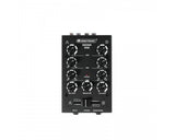 OMNITRONIC GNOME 202 BLACK MINI MIXER DJ 2 CANALI STEREO MICROFONO CUFFIA