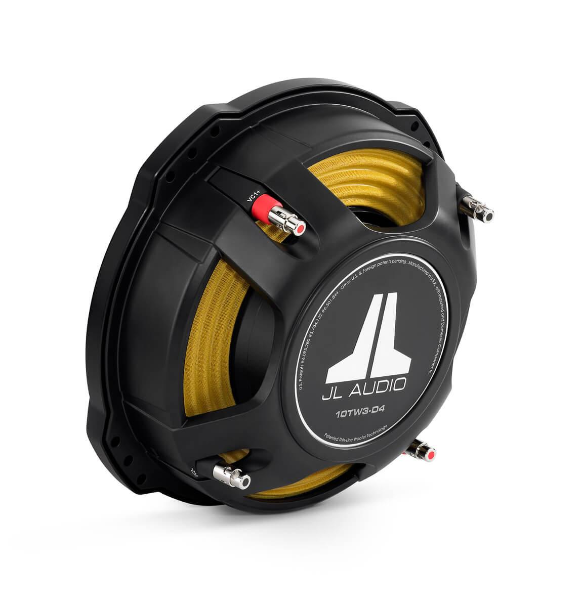 JL Audio 10TW3-D4 Subwoofer 250 mm con potenza RMS di 400W a 4 Ohm - TechSoundSystem.com