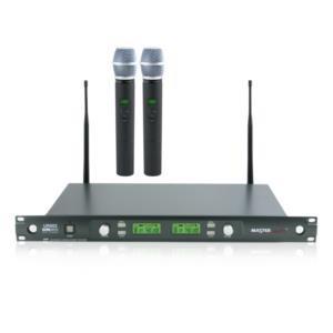 Master Audio UR602H Radiomicrofono palmare UHF doppio canale completo - TechSoundSystem.com