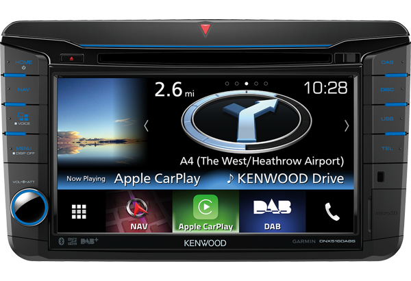 Kenwood DNX516DABS Autoradio 7.0" WVGA, SPECIFICO per VW, Skoda & Seat con Navigation System e radio DAB tuner - TechSoundSystem.com