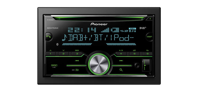 Pioneer FH-X840DAB Autoradio 2 DIN con Radio FM e DAB/DAB+,CD Bluetooth e USB - TechSoundSystem.com