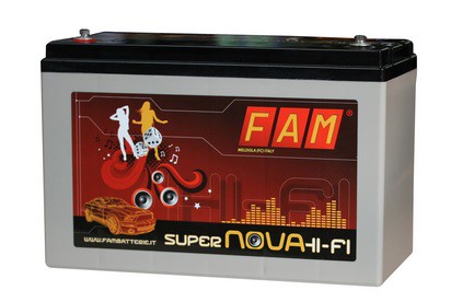 Batteria FAM120 SuperNova Hi-Fi 120Ah professionale - TechSoundSystem.com