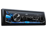 JVC KD-X341BT Autoradio 1 DIN Digital Media Receiver con Bluetooth®, USB frontale e AUX - TechSoundSystem.com