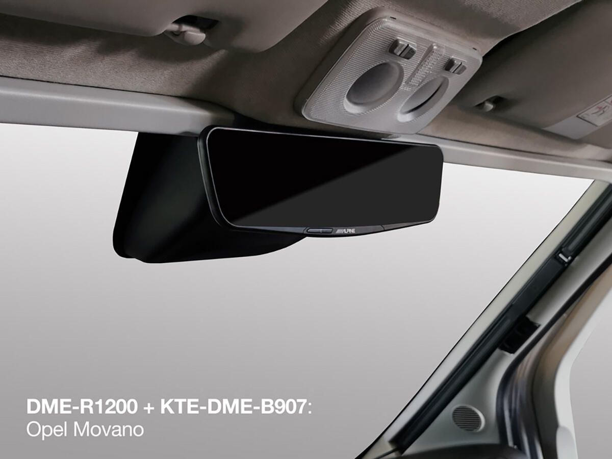 Alpine KTE-DME-BSTEL Kit di installazione per specchietto digitale DME-R1200 su Fiat Ducato, Citroën Jumper, Peugeot Boxer e Opel Movano - TechSoundSystem.com