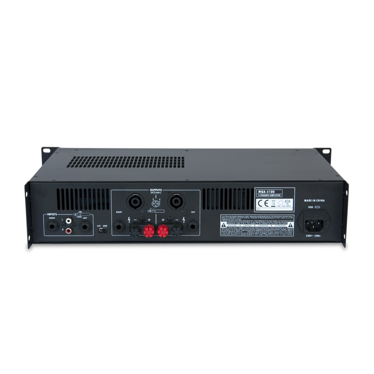 Master Audio MQA5100 Amplificatore professionale 2 canali 450W RMS - TechSoundSystem.com