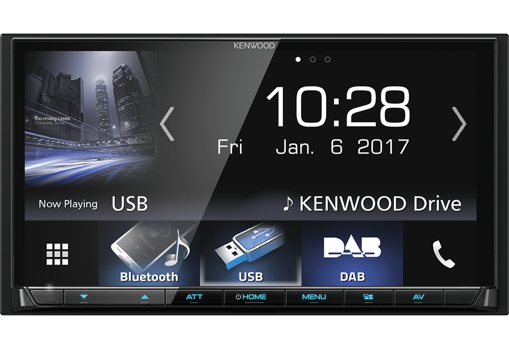 Kenwood DMX7017DABS autoradio 2 din 7 pollici Bluetooth, radio DAB - TechSoundSystem.com