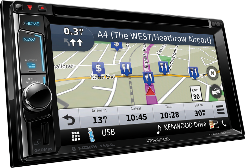 Kenwood DNX5170DABS Autoradio 7.0" WVGA, SPECIFICO per VW, Skoda & Seat con Navigation System e radio DAB tuner - TechSoundSystem.com