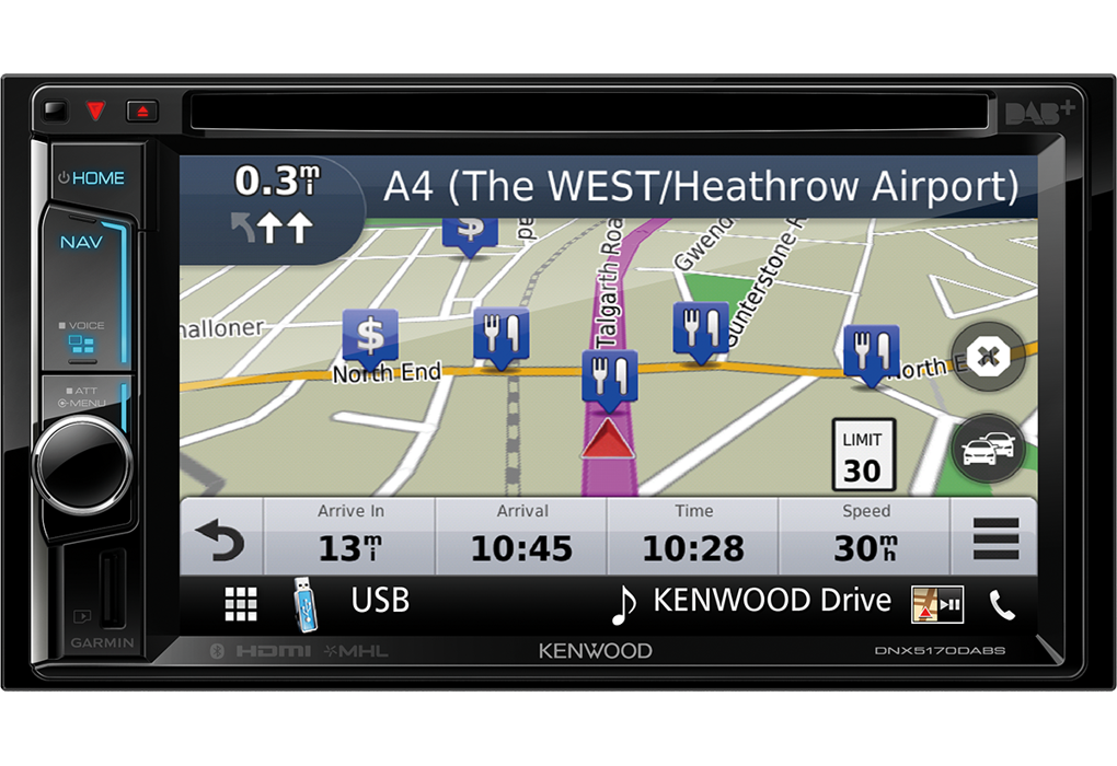 Kenwood DNX5170DABS Autoradio 7.0" WVGA, SPECIFICO per VW, Skoda & Seat con Navigation System e radio DAB tuner - TechSoundSystem.com