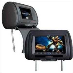 HARDSTONE HS HM7DD + HS HM7DM coppia poggiatesta per auto monitor 7'' lettore DVD USB SD - TechSoundSystem.com