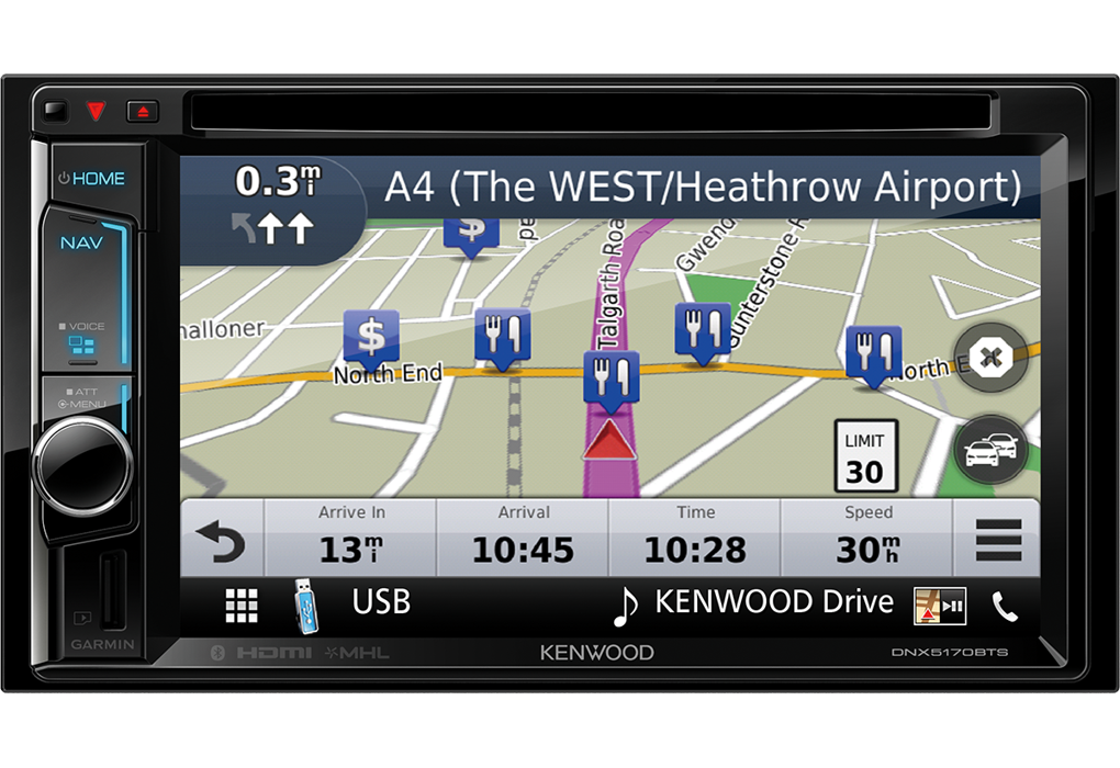 Kenwood DNX5170BTS Media Station 2 DIN 6.2 pollici AV receiver con Bluetooth e Smaprtphone control - TechSoundSystem.com