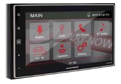 MACROM M-DL4000 autoradio 2 DIN con Bluetooth, USB e radio FM - TechSoundSystem.com