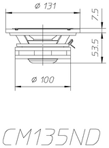 CIARE CM135ND Extended Range 130mm, 4 Ohm (1PZ) - TechSoundSystem.com