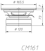 CIARE CM161 Extended range 165mm 4Ohm 200w (1PZ) - TechSoundSystem.com