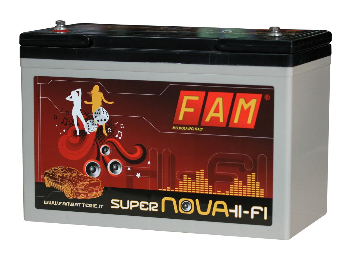 Batteria FAM 100 SuperNova HI-FI 100Ah professionale - TechSoundSystem.com