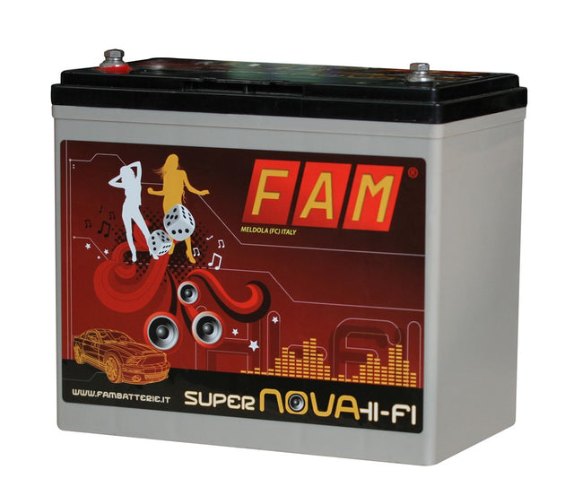 Batteria FAM 55 Supernova HI-FI SPL 55Ah, 550A - TechSoundSystem.com