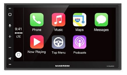 MACROM M-DL9000 Media Station 2 DIN con GPS CarPlay Android Auto - TechSoundSystem.com