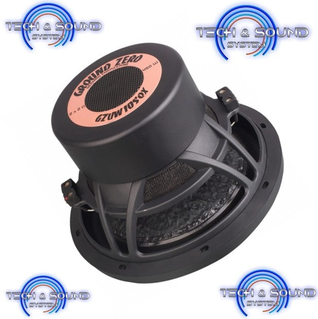 Ground Zero GZUW 10SQX Subwoofer 10" da 25 cm 2+2 Ohm, 450W RMS - TechSoundSystem.com