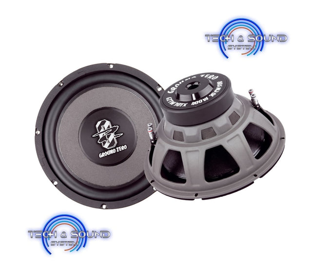 Ground Zero GZTW 30TX Subwoofer 12" da 30 cm 2 + 2 Ohm 400W RMS - TechSoundSystem.com