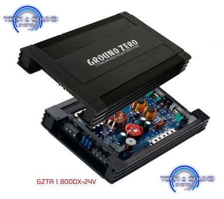 GROUND ZERO GZTA 1.800DX - 24V Amplificatore 1 canale classe D, 850W RMS - TechSoundSystem.com