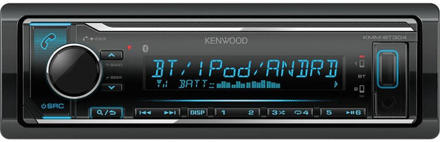 Kenwood KMM-BT304 autoradio Bluetooth Spotify USB AUX-IN Android - TechSoundSystem.com