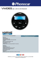 Phonocar VM065 Sintonizzatore marino FM e AM + USB - TechSoundSystem.com