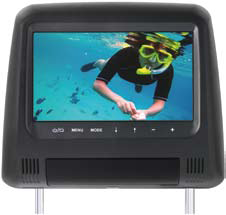 Phonocar VM150 Poggiatesta monitor LCD 7" PAL/NTSC 4:3, Risoluzione 800 x 480 - TechSoundSystem.com