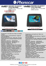 Phonocar VM150 Poggiatesta monitor LCD 7" PAL/NTSC 4:3, Risoluzione 800 x 480 - TechSoundSystem.com