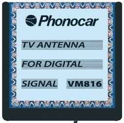 Phonocar VM816 Antenna TV portabollo amplificata per segnale digitale - TechSoundSystem.com