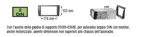 Phonocar 03409 Mascherina 2 DIN per Nissan Micra C+C colore nero - TechSoundSystem.com