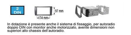 Phonocar 03482 Mascherina 2 DIN per Mitsubishi Pajero IV 07-14 colore nero - TechSoundSystem.com