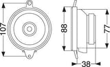 Pioneer TS-875 Diffusori coassiali a 2 vie da 8,7 cm (50W) per Fiat Punto COPPIA - TechSoundSystem.com