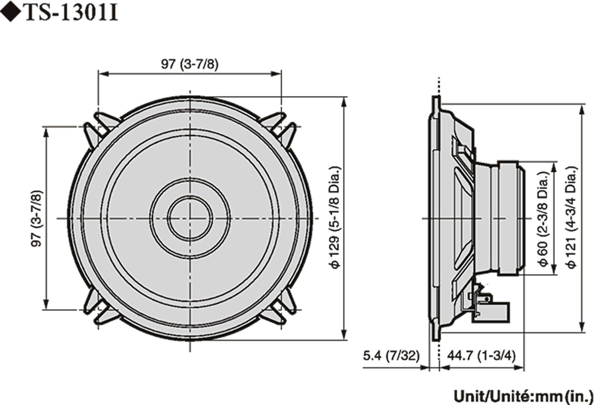 Pioneer TS-1301i Altoparlanti Doppio cono da 13cm (130W) per Renaul-Opel-VW COPPIA - TechSoundSystem.com