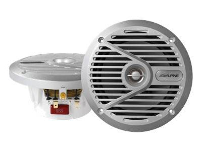 Alpine SPS-M601 Diffusori coassiali marini a 2 vie da 16,5 cm (100W) colore silver COPPIA - TechSoundSystem.com