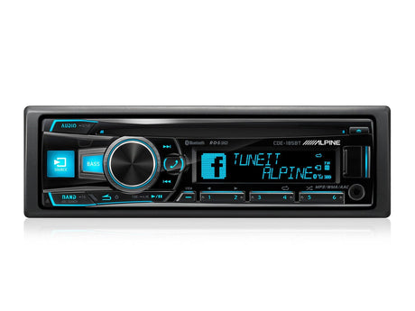 Alpine CDE-185BT Autoradio SintoCD USB AUX MP3 WMA AAC SIRI TUNEIT - TechSoundSystem.com