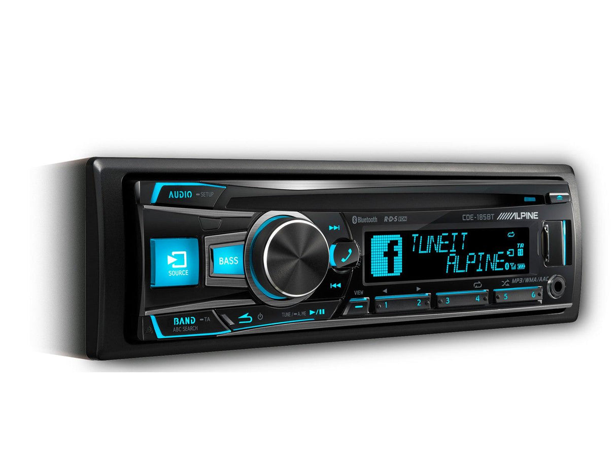 Alpine CDE-185BT Autoradio SintoCD USB AUX MP3 WMA AAC SIRI TUNEIT - TechSoundSystem.com