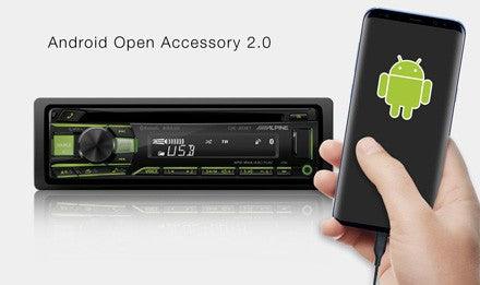 Alpine CDE-203BT Autoradio 1 Din CD USB AUX FLAC MP3 WMA AAC Bluetooth - TechSoundSystem.com