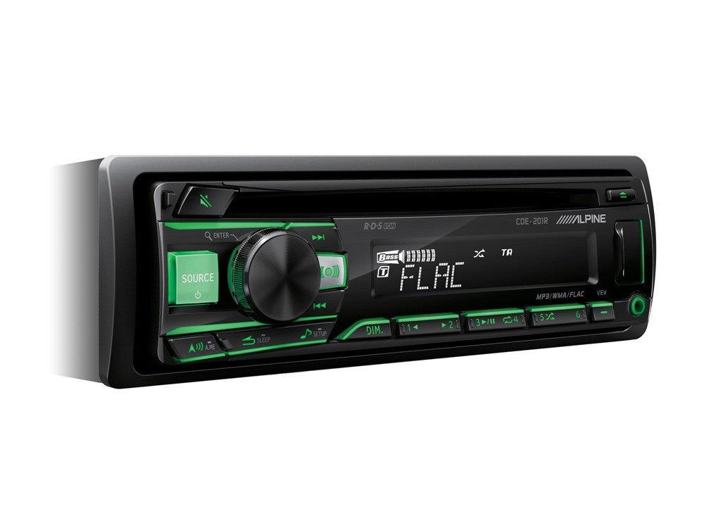 Alpine CDE-201R Autoradio 1 Din CD USB AUX FLAC MP3 WMA AAC Compatibilità Android - TechSoundSystem.com