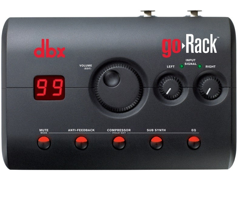 DBX GORACK ANTIFEEDBACK COMPRESSORE SUBARMONICO EQUALIZZATORE SYNTH GO-RACK PROCESSORE ROUTING SEGNALE - TechSoundSystem.com