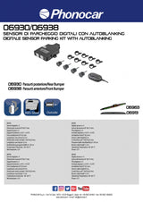 Phonocar 06938 Kit Sensori di parcheggio digitali ant. con autoblanking foro installazione 19,5 mm - TechSoundSystem.com