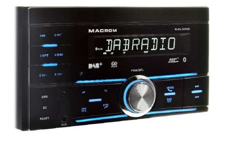 Macrom M-DL3200D Sintonizzatore AM/FM/DAB+ (antenna incl. ) SD, USB e Bluetooth - TechSoundSystem.com