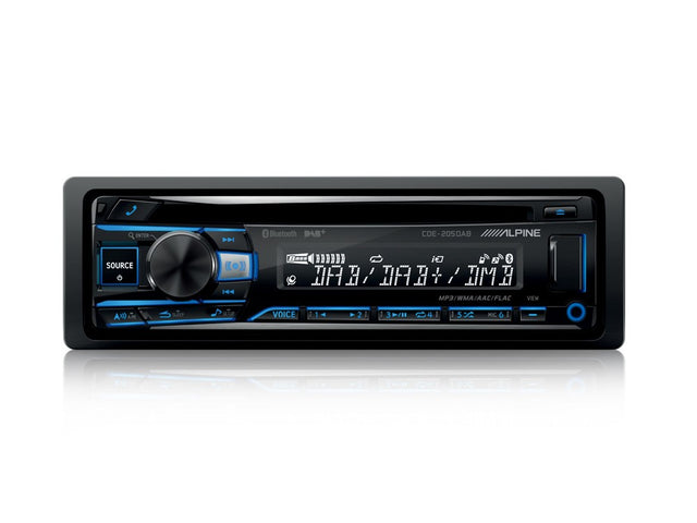 Alpine CDE-205DAB Autoradio 1 Din con CD, USB, Radio DAB+ e Bluetooth - TechSoundSystem.com