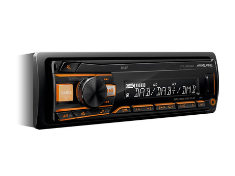 Alpine UTE-202DAB Autoradio 1 Din con USB e Radio DAB+ senza antenna DAB - TechSoundSystem.com