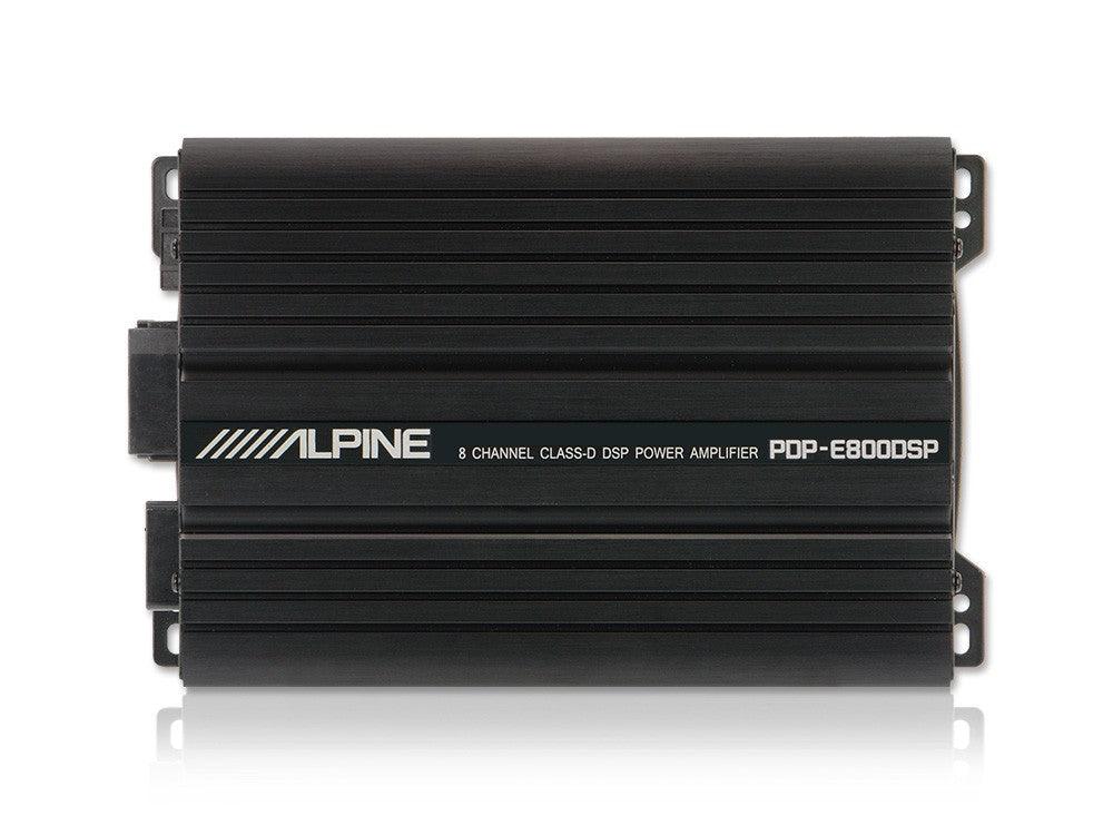 Alpine PDP-E800DSP Amplificatore Digitale Classe D 8 x 100W con DSP - TechSoundSystem.com