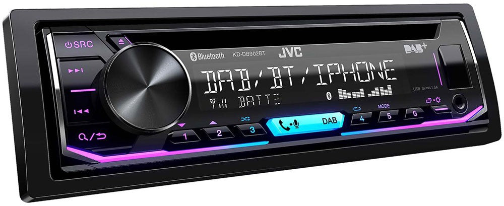 JVC KD-DB902BT autoradio 1 DIN con DAB+, Bluetooth, Spotify CD / USB / AUX-IN / iOS - TechSoundSystem.com