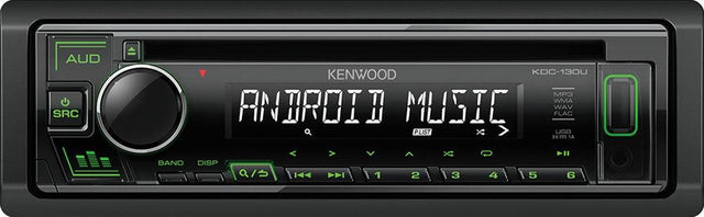 Kenwood KDC-130UG autoradio 1 DIN CD con AUX frontale / autoradio USB anteriore - TechSoundSystem.com