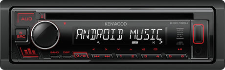 Kenwood KDC-130UR autoradio 1 DIN CD con AUX frontale / autoradio USB anteriore - TechSoundSystem.com